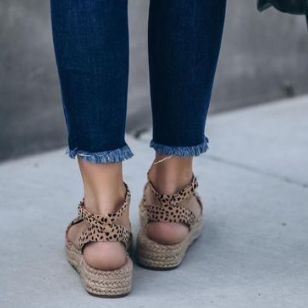 LAST FEW❤️ espadrille platform sandals leopard - Picture 5 of 7